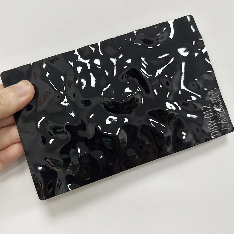 PET నీటి అలల కార్బన్ క్రిస్టల్ వాల్ ప్యానెల్